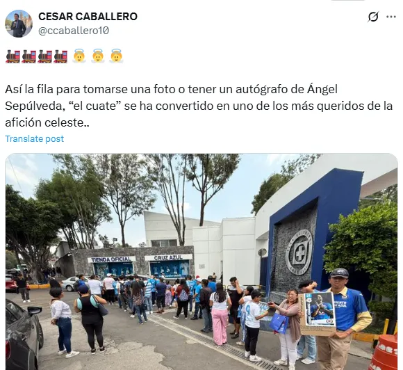 Publicación del periodista César Caballero