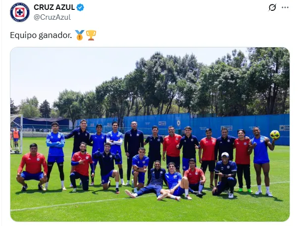 Publicación de Cruz Azul en redes sociales