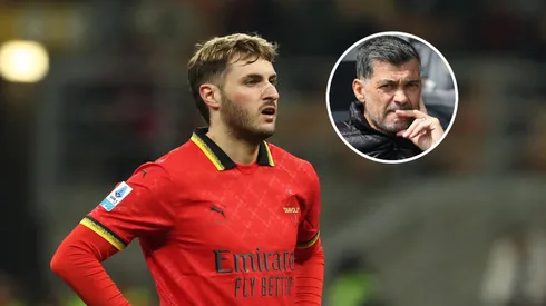 El futuro de Sergio Conceiçao en Milan impactaría a Santi Giménez.