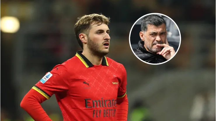 El futuro de Sergio Conceiçao en Milan impactaría a Santi Giménez.