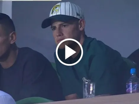 Así reaccionó James Rodríguez desde la grada a la victoria de Cruz Azul