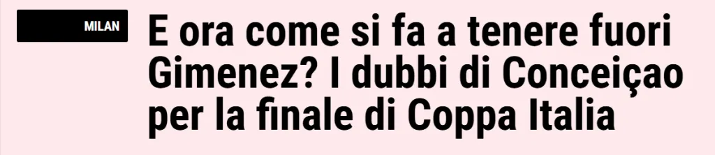 (La Gazzetta dello Sport)