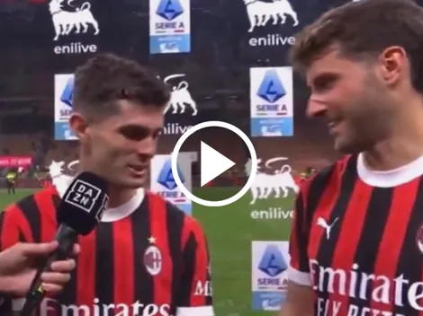 Pulisic y Giménez protagonizan un momento emotivo ante las cámaras