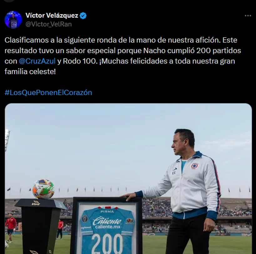 El presidente Velázquez habló en sus redes sociales (@Victor_RelRan/X).