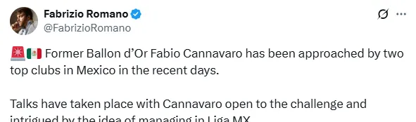 Fabrizio Romano en X