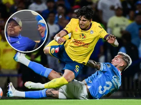 No se vio en TV: El histórico jugador de Cruz Azul que alentó vs. América en la tribuna