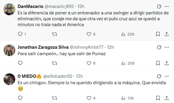 Reacción de los fanáticos