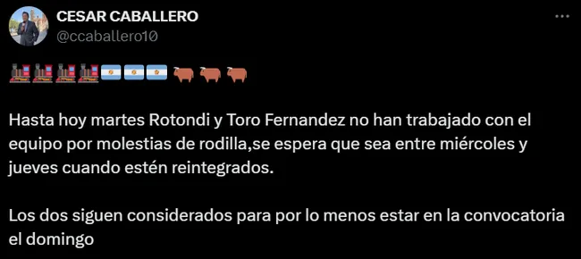 Toro Fernández y Rodo Rotondi, complicados para la final. (@ccaballero10)
