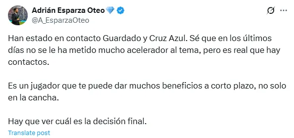 Información de Esparza Oteo