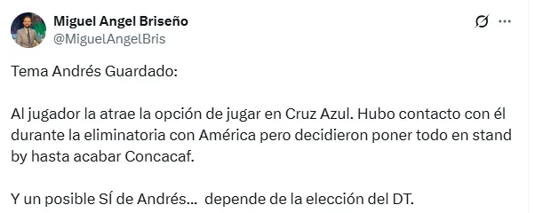 Información de Miguel Ángel Briseño