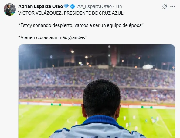 Publicación de Esparza Oteo en X