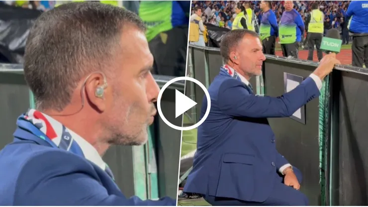 Tito Villa, emocionado a pie de campo en la final de la Concachampions.