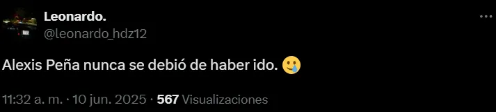 Aficionados de Cruz Azul piden por Alexis Peña. (X)