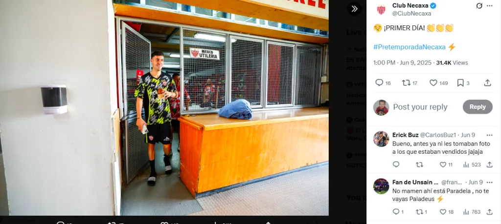 Publicación de Necaxa