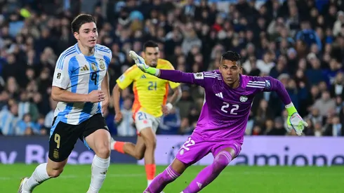 Kevin Mier volvió a ser titular en Colombia para visitar a Argentina.