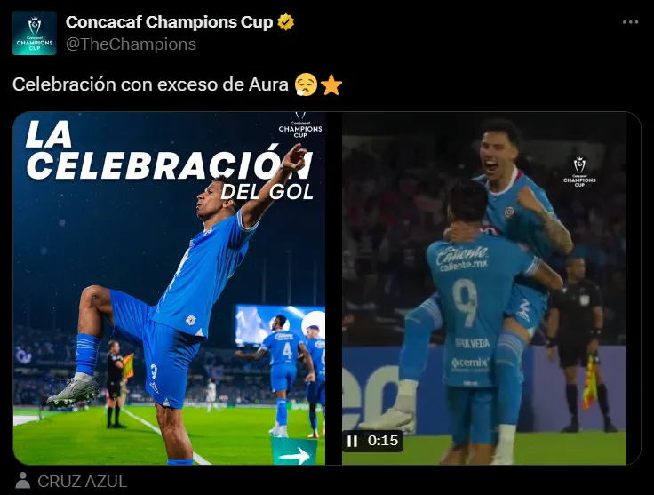 El mensaje de la Concachampions para Sepúlveda. (@TheChampions)