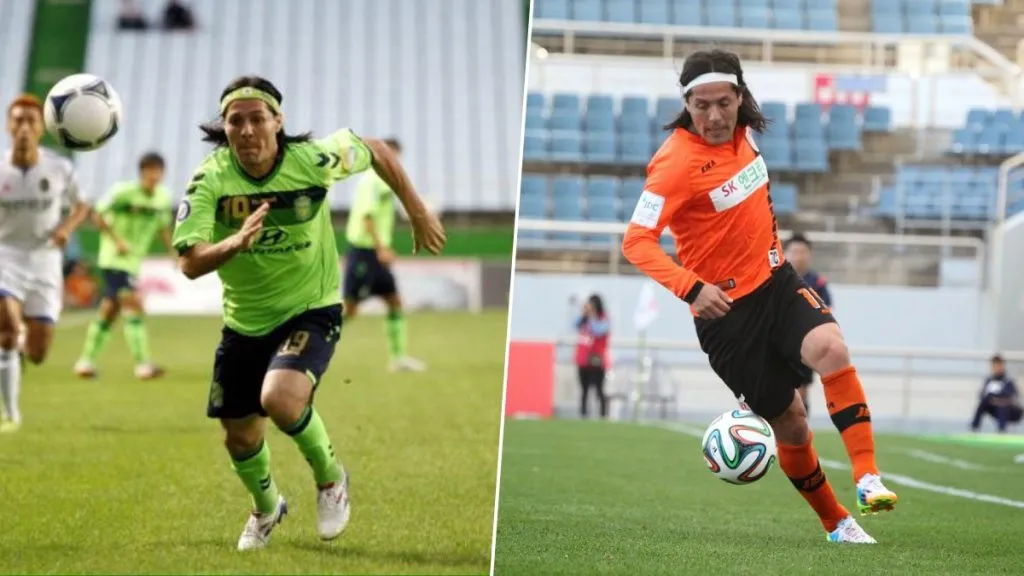 En Corea del Sur, Hugo Droguett vistió las camisetas de Jeonbuk Hyundai Motors y Jeju United. (Especial)