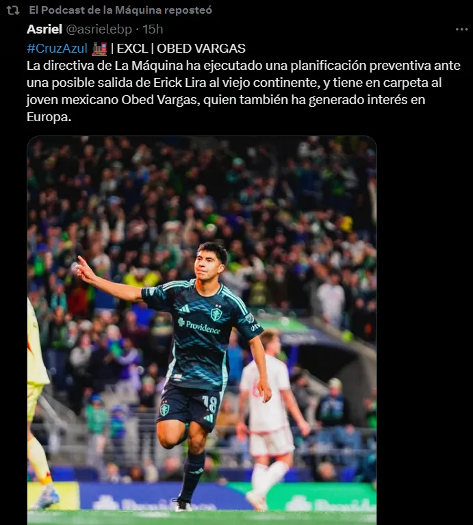 Obed Vargas, ¿en la mira de Cruz Azul? (X)