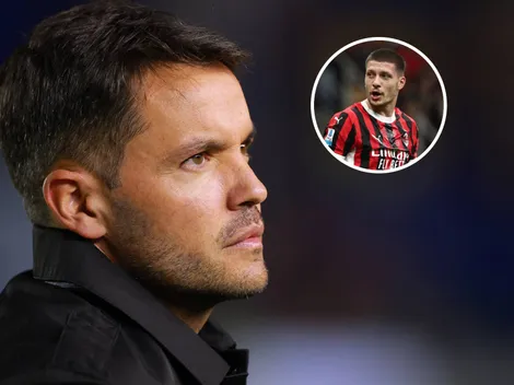 Nicolás Larcamón se refirió a la posibilidad de contar con Luka Jovic