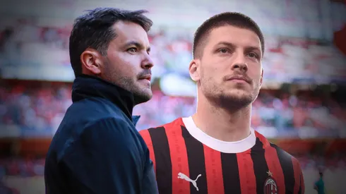 Nicolás Larcamón sentó una postura respecto a la posible llegada de Luka Jovic.