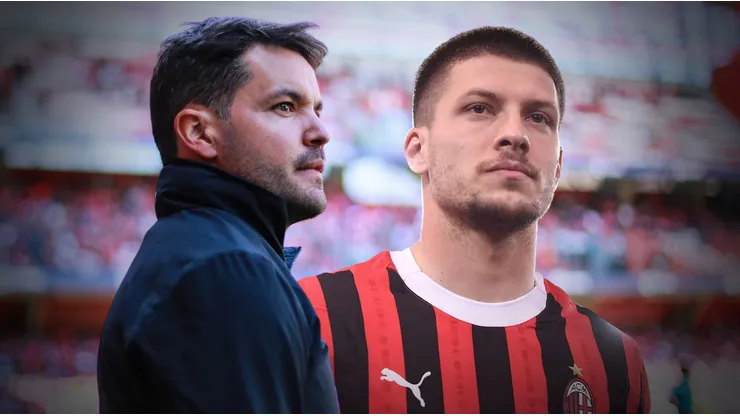 Nicolás Larcamón sentó una postura respecto a la posible llegada de Luka Jovic.