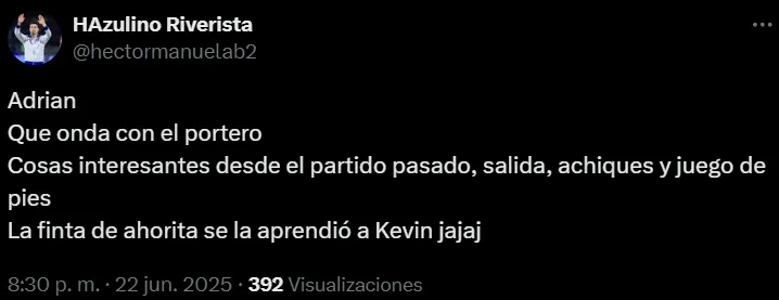 Bruno Salgado dejó buenas impresiones. (X)