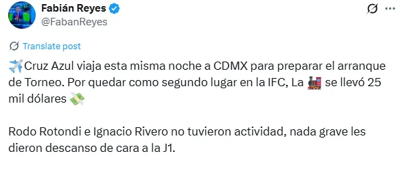Información de Fabián Reyes