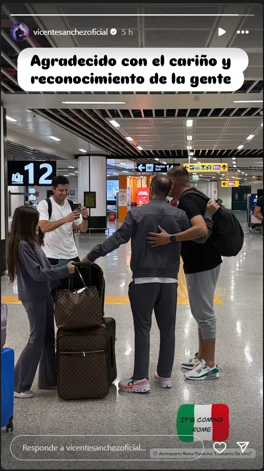 (Captura Instagram @vicentesanchezoficial)