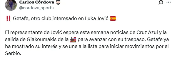 Información de Carlos Córdova