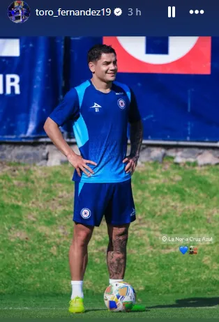 Publicación del Toro Fernández en Instagram