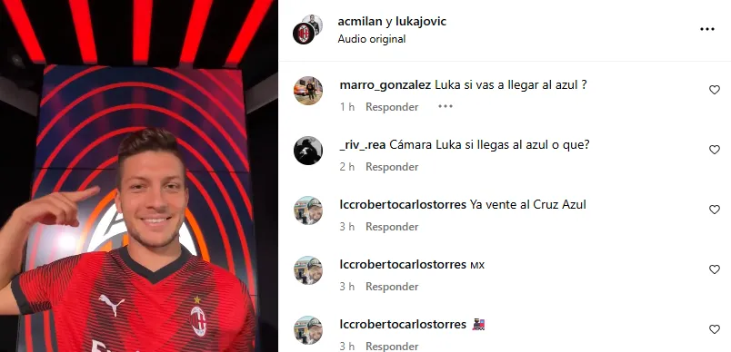 Instagram de Luka Jovic