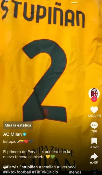Publicación del AC Milan