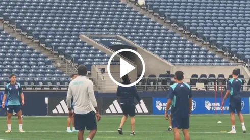 El entrenador argentino se lució en uno de las sesiones del equipo en el Lumen Field de Seattle, lugar en donde jugarán este jueves 31 de julio.