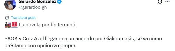 Información de Gerardo González