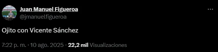 Vicente Sánchez, opción en Atlas. (X jmanuelfigueroa)