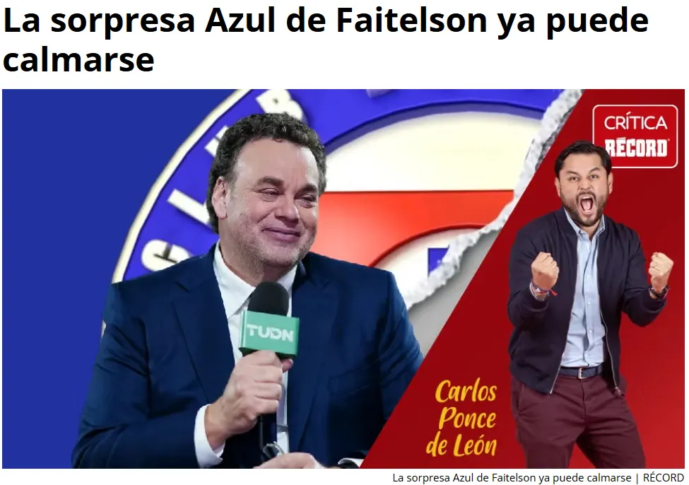 Carlos Ponce acusó a Faitelson de “mentir” sobre Giakoumakis y “encubrir” al América. (Récord)