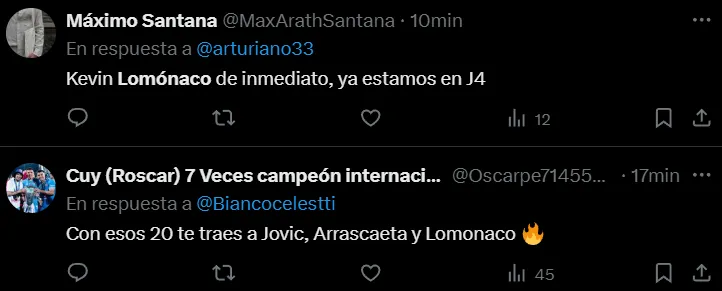 Afición de Cruz Azul “pide” a Kevin Lomónaco. (X)