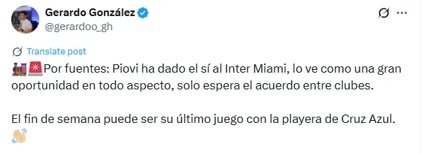 Información de Gerardo González