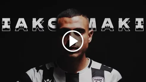 El delantero griego fue presentado oficialmente en PAOK.