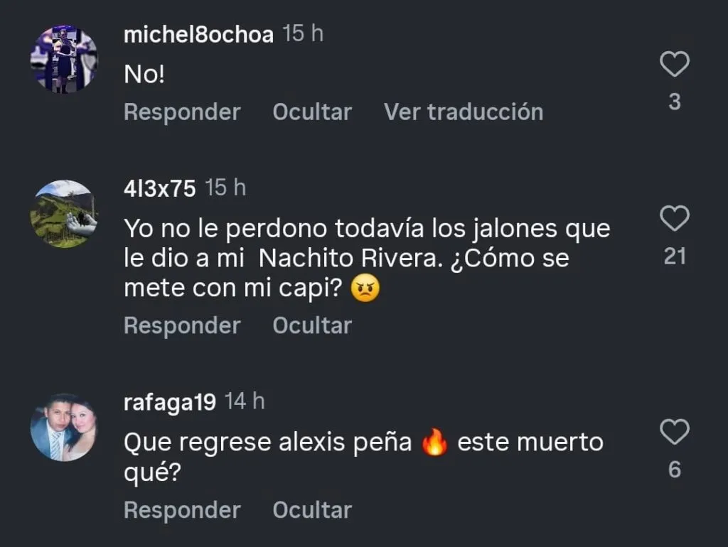 Comentarios sobre Ramón Juárez en las redes de Vamos Azul.