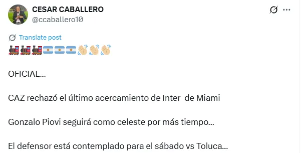 Información de Carlos Caballero