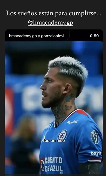 Historia de Instagram de Piovi