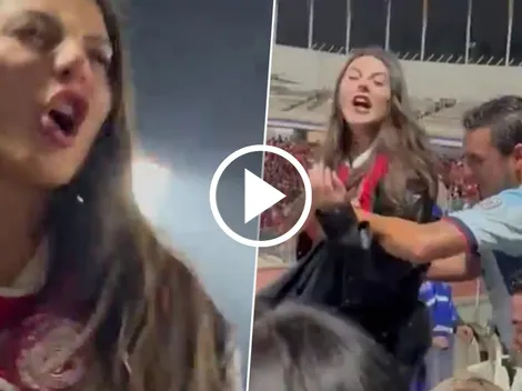 Cuñada de Alexis Vega armó un escándalo en la grada de Cruz Azul