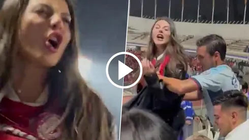 Cuñada de Alexis Vega arma escándalo ante Cruz Azul.