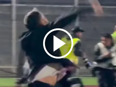 El efusivo festejo de Nicolás Larcamón que no se vio por TV