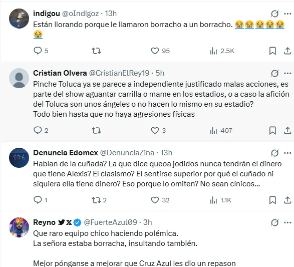 Comentarios al comunicado del Toluca