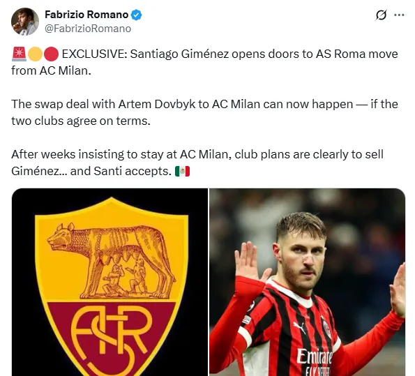 Información de Fabrizio Romano