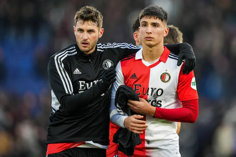 Giménez y Bullaude fueron grandes compañeros en Feyenoord (IMAGO).
