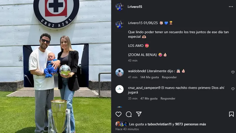 Rivero enterneció las redes sociales en su Instagram.