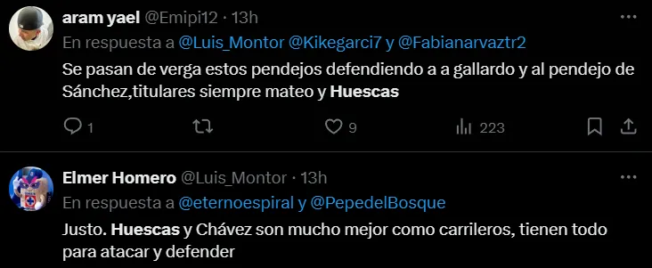 Afición pidió por Rodrigo Huescas y Jorge Sánchez fue la víctima. (X)